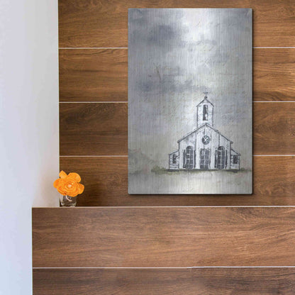 Luxe Metal Art 'Haven Mini Worship' by Julie Norkus, Metal Wall Art,12x16