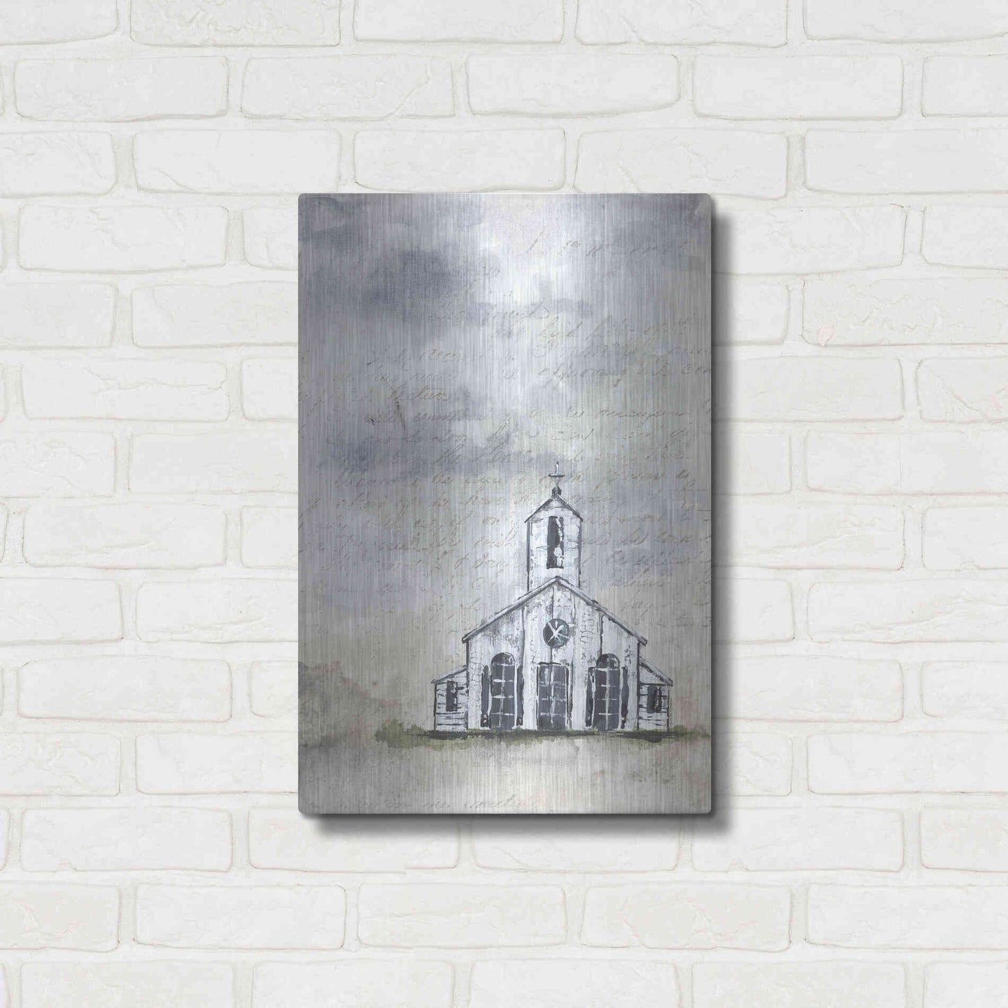 Luxe Metal Art 'Haven Mini Worship' by Julie Norkus, Metal Wall Art,16x24