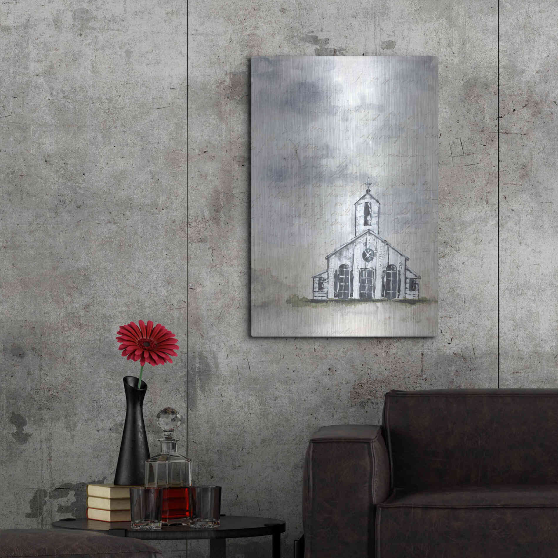 Luxe Metal Art 'Haven Mini Worship' by Julie Norkus, Metal Wall Art,24x36