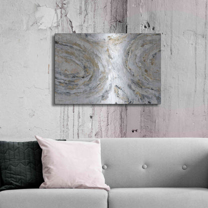 Luxe Metal Art 'Around & Around' by Roey Ebert, Metal Wall Art,36x24