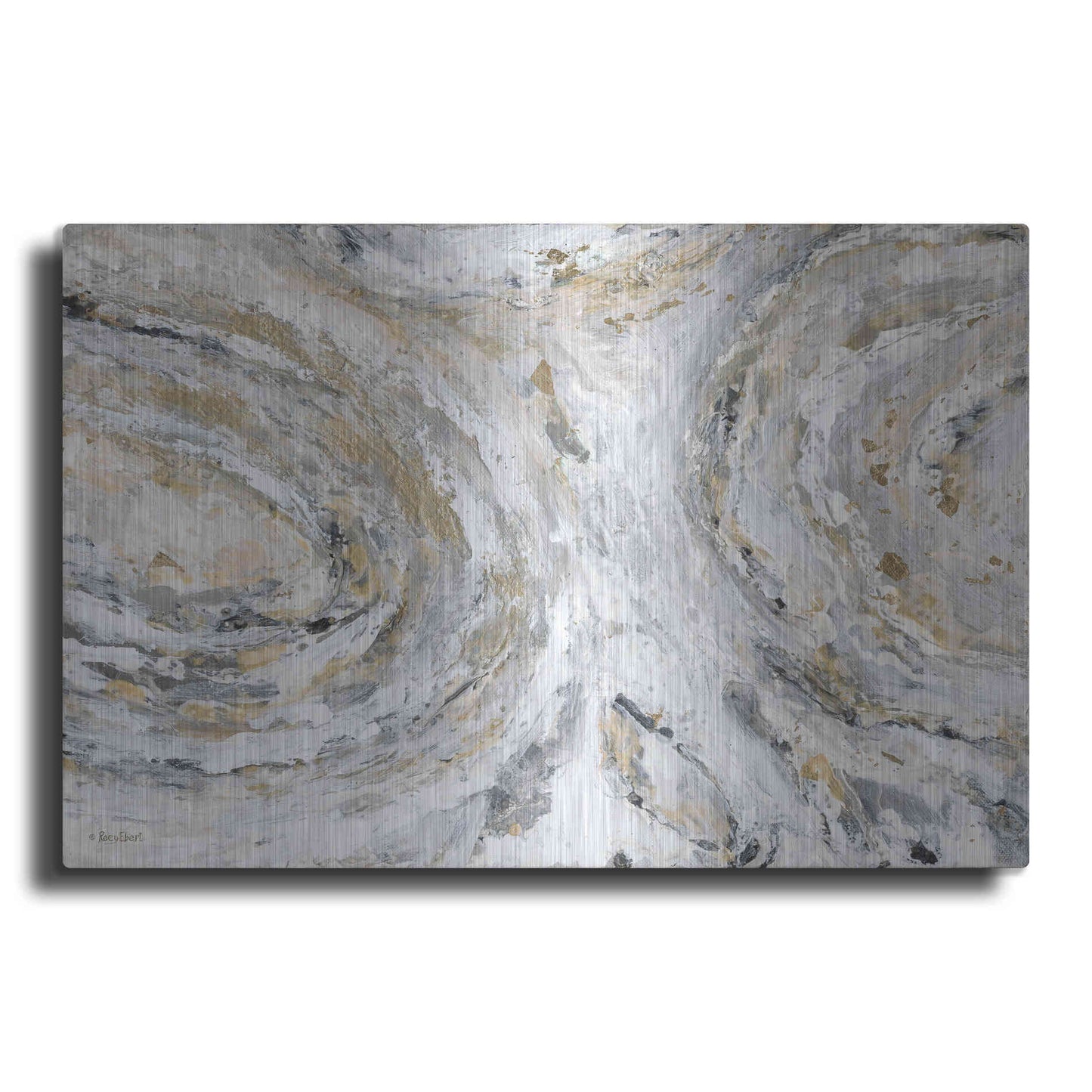 Luxe Metal Art 'Around & Around' by Roey Ebert, Metal Wall Art
