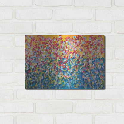 Luxe Metal Art 'Happiness' by Roey Ebert, Metal Wall Art,16x12