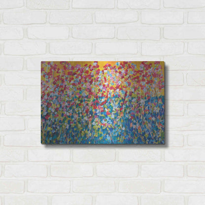Luxe Metal Art 'Happiness' by Roey Ebert, Metal Wall Art,24x16