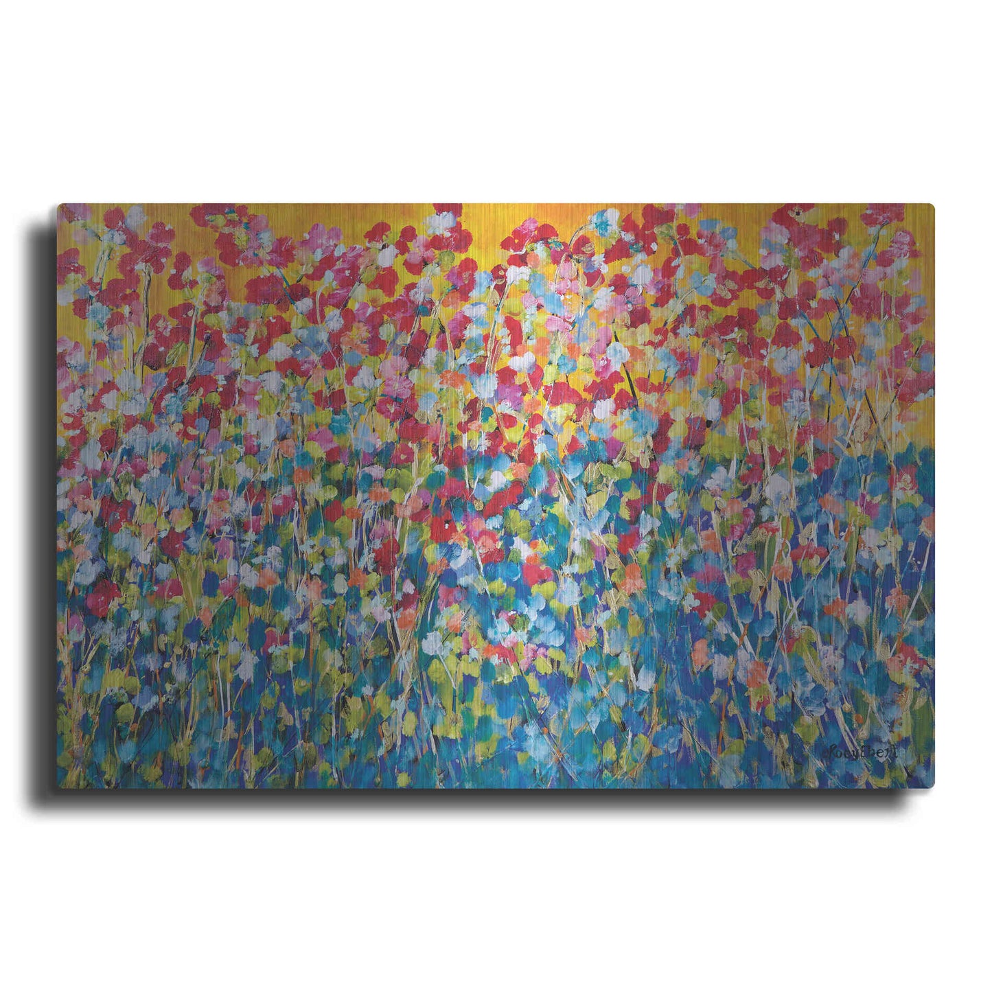 Luxe Metal Art 'Happiness' by Roey Ebert, Metal Wall Art