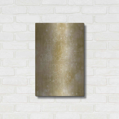 Luxe Metal Art 'Most Wonderful Time of the Year' by Susan Ball, Metal Wall Art,16x24