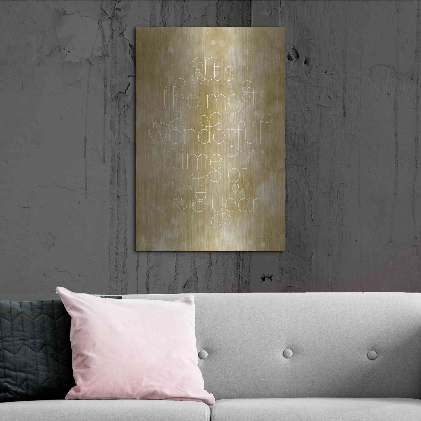 Luxe Metal Art 'Most Wonderful Time of the Year' by Susan Ball, Metal Wall Art,24x36