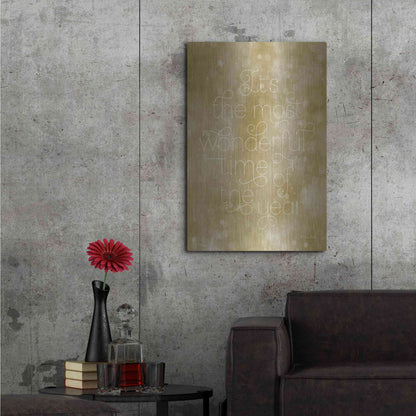 Luxe Metal Art 'Most Wonderful Time of the Year' by Susan Ball, Metal Wall Art,24x36