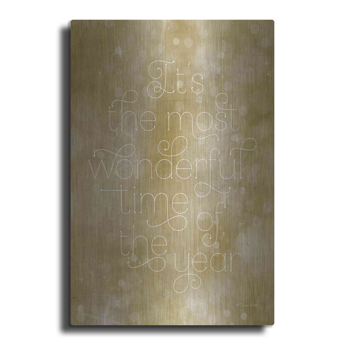 Luxe Metal Art 'Most Wonderful Time of the Year' by Susan Ball, Metal Wall Art