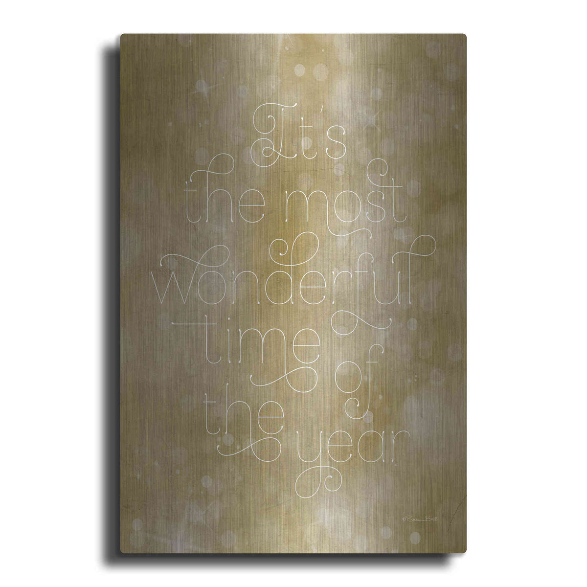 Luxe Metal Art 'Most Wonderful Time of the Year' by Susan Ball, Metal Wall Art
