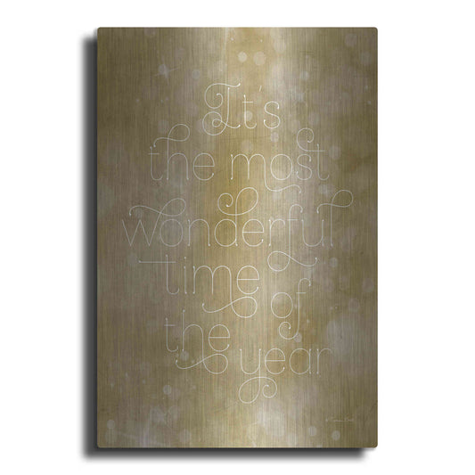 Luxe Metal Art 'Most Wonderful Time of the Year' by Susan Ball, Metal Wall Art