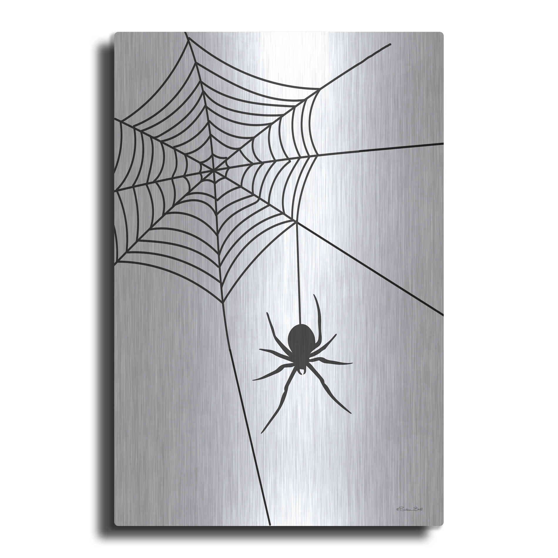 Luxe Metal Art 'Creepy Spider' by Susan Ball, Metal Wall Art