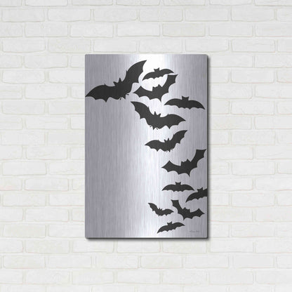Luxe Metal Art 'Flock of Bats' by Susan Ball, Metal Wall Art,24x36