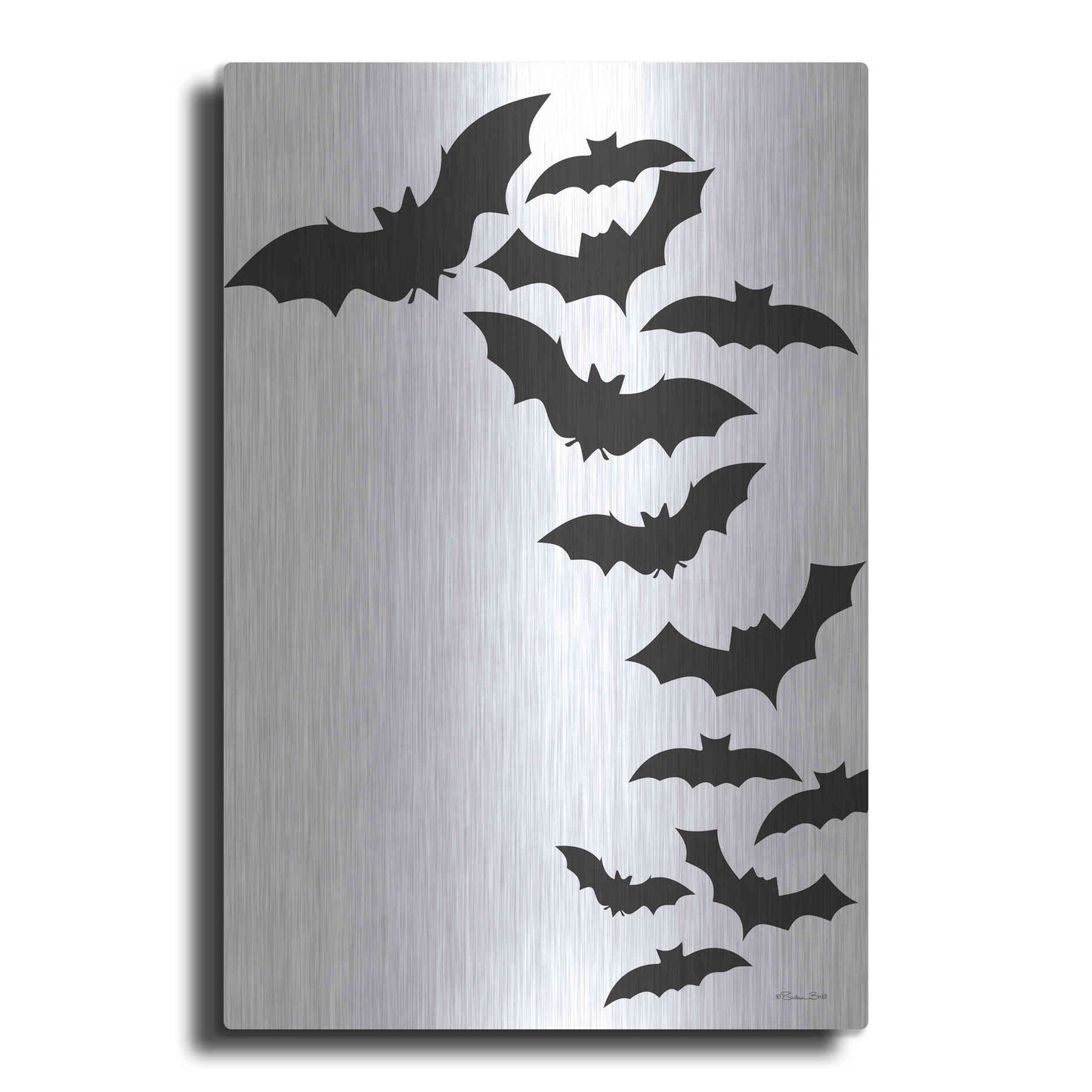 Luxe Metal Art 'Flock of Bats' by Susan Ball, Metal Wall Art