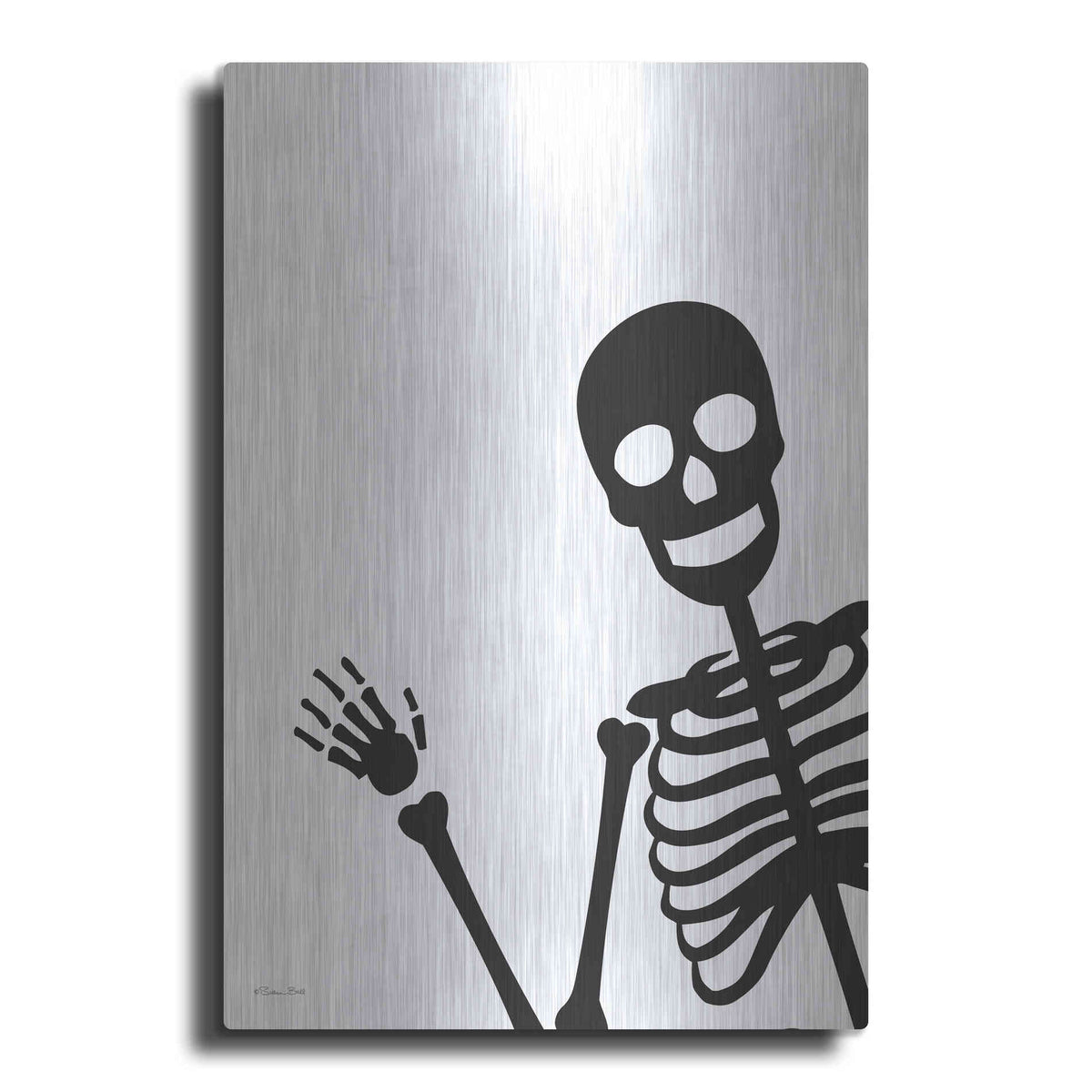 Luxe Metal Art 'Peek-a-boo Skeleton' by Susan Ball, Metal Wall Art
