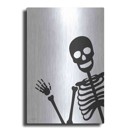 Luxe Metal Art 'Peek-a-boo Skeleton' by Susan Ball, Metal Wall Art