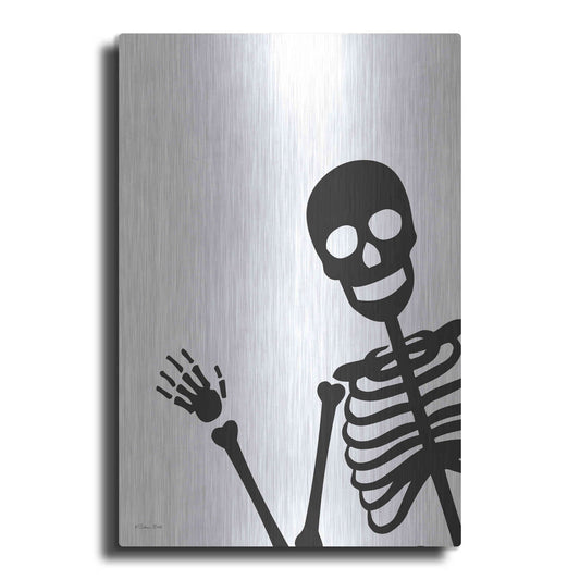 Luxe Metal Art 'Peek-a-boo Skeleton' by Susan Ball, Metal Wall Art