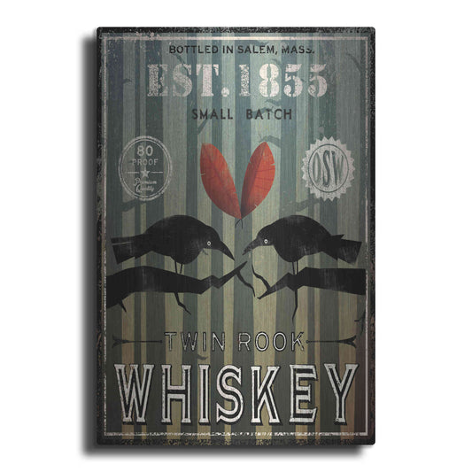 Luxe Metal Art 'Old Salt Whiskey Love Birds' by Ryan Fowler, Metal Wall Art