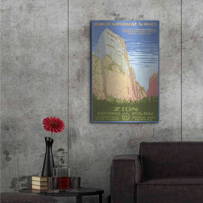 Luxe Metal Art 'Zion National Park' by Stellar Design Studio, Metal Wall Art,24x36