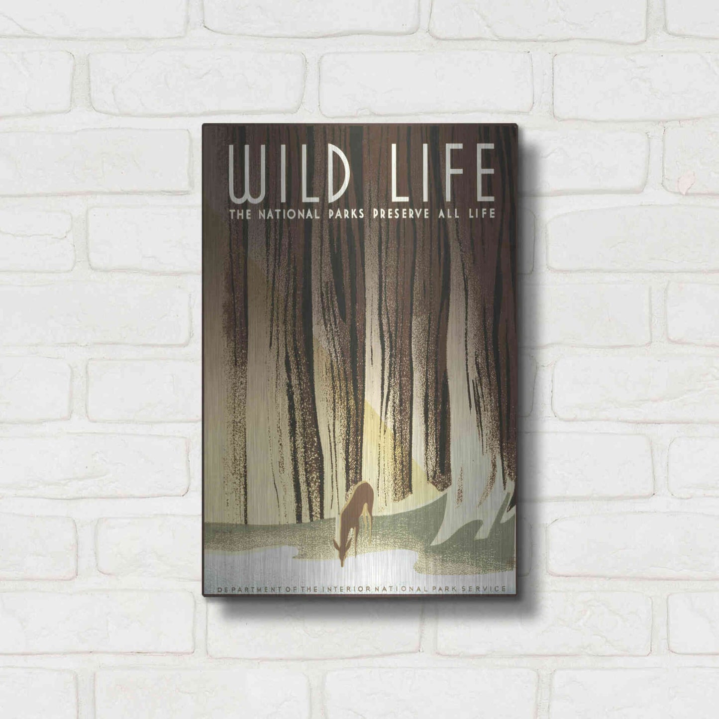 Luxe Metal Art 'Wild Life' by Stellar Design Studio, Metal Wall Art,12x16