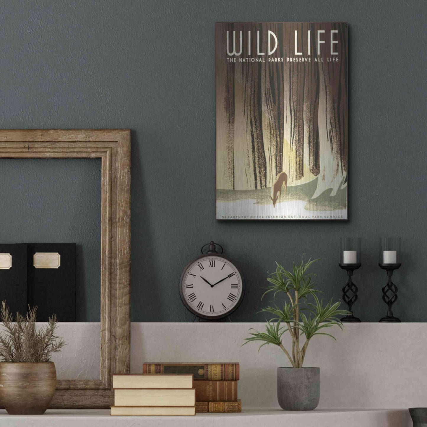 Luxe Metal Art 'Wild Life' by Stellar Design Studio, Metal Wall Art,12x16