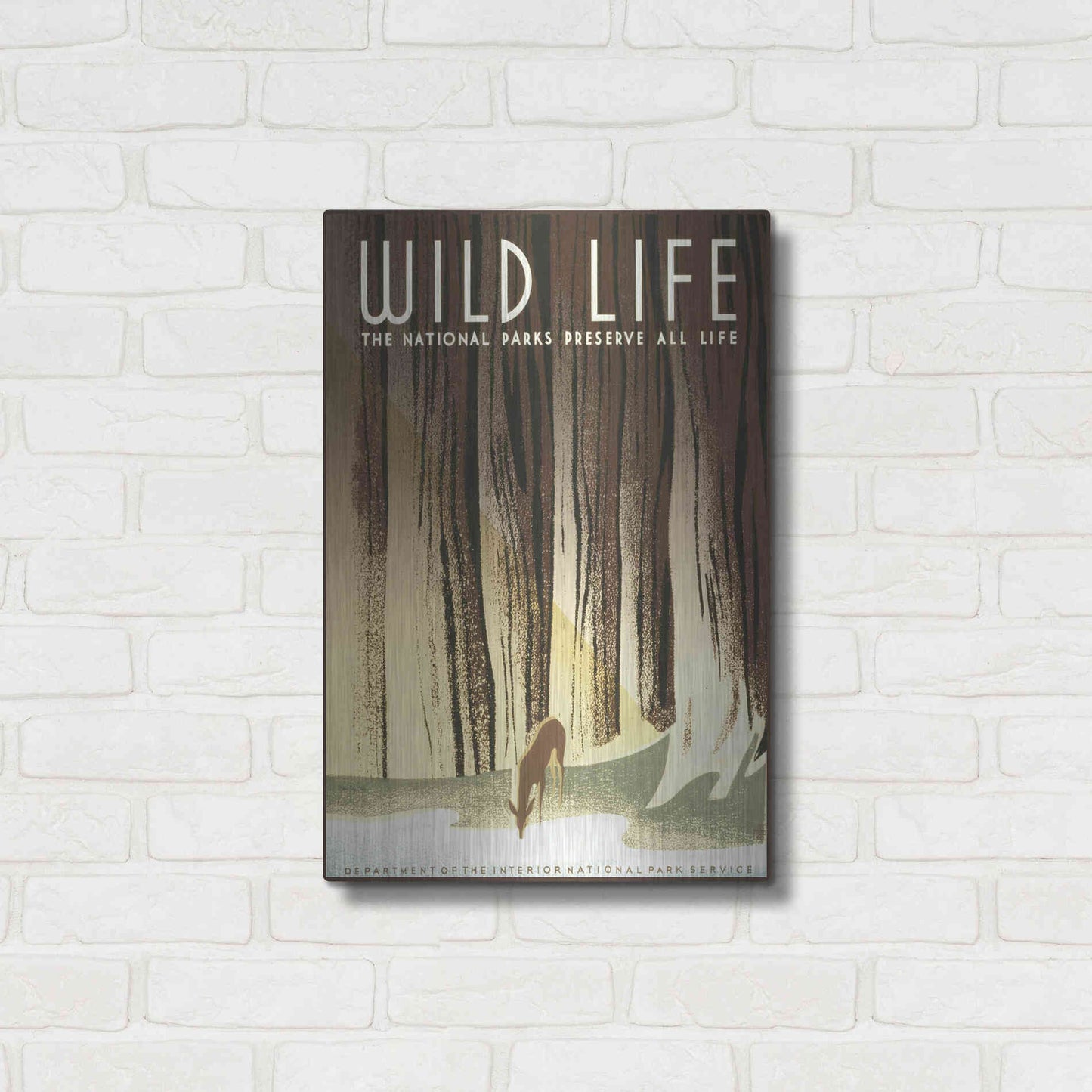 Luxe Metal Art 'Wild Life' by Stellar Design Studio, Metal Wall Art,16x24