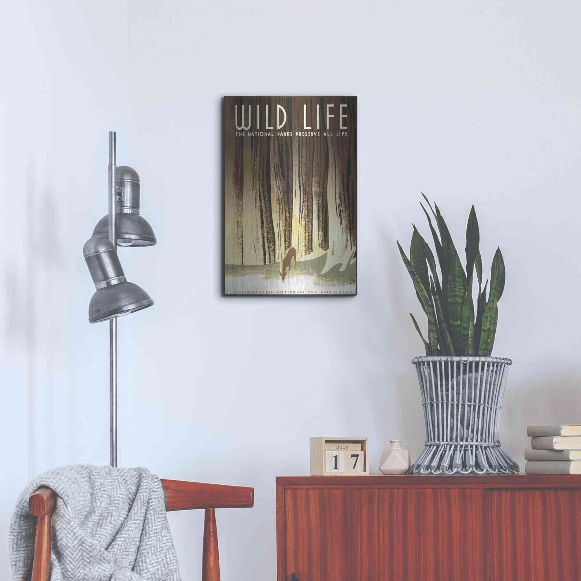 Luxe Metal Art 'Wild Life' by Stellar Design Studio, Metal Wall Art,16x24