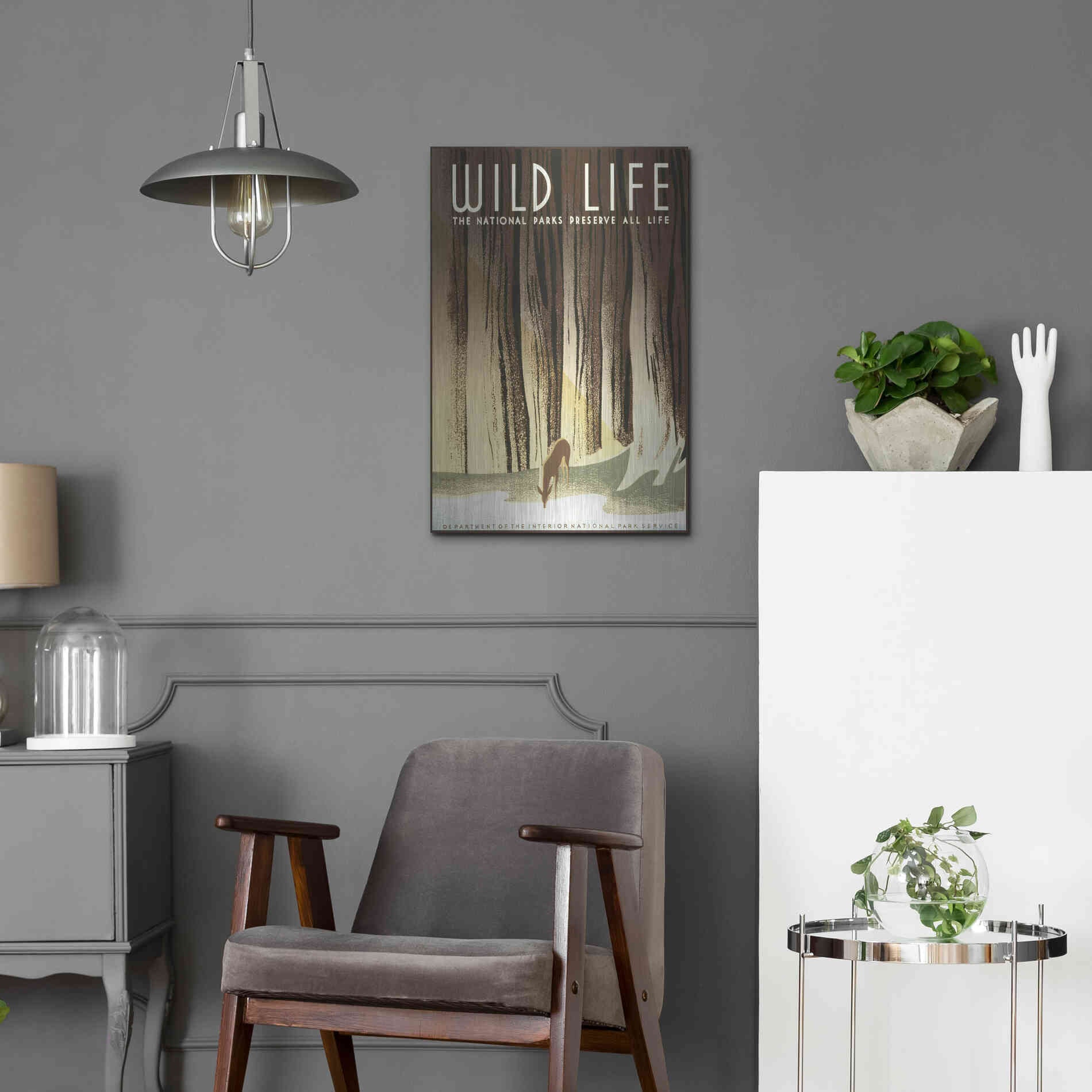 Luxe Metal Art 'Wild Life' by Stellar Design Studio, Metal Wall Art,16x24