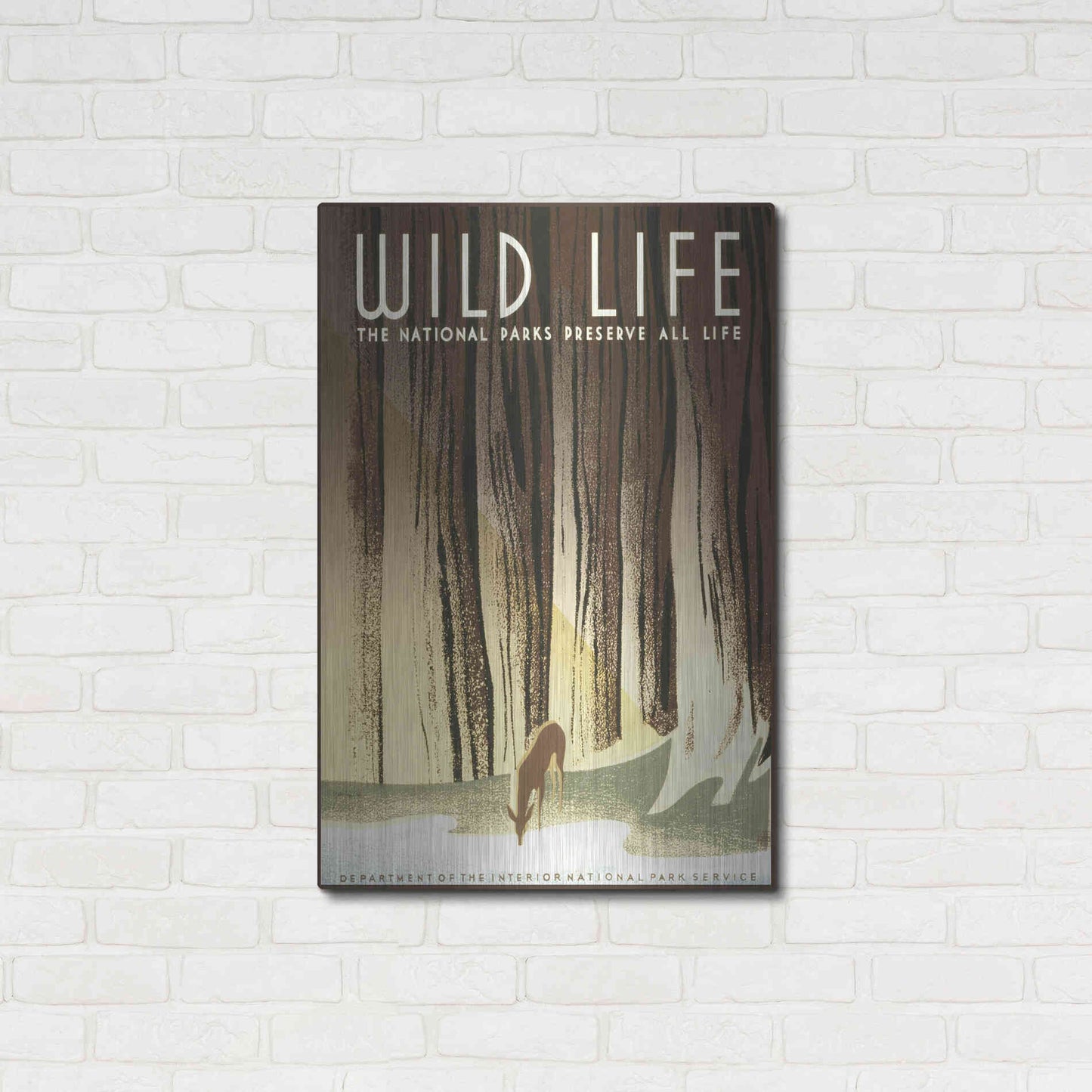 Luxe Metal Art 'Wild Life' by Stellar Design Studio, Metal Wall Art,24x36