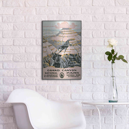 Luxe Metal Art 'Grand Canyon' by Stellar Design Studio, Metal Wall Art,16x24