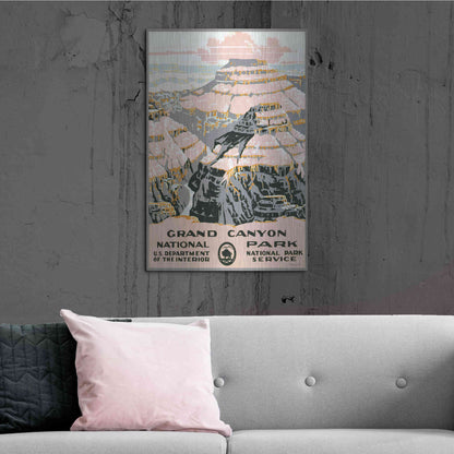 Luxe Metal Art 'Grand Canyon' by Stellar Design Studio, Metal Wall Art,24x36