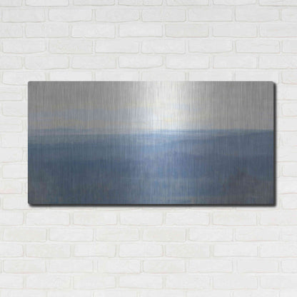 Luxe Metal Art 'Misty Overlook' by Stellar Design Studio, Metal Wall Art,48x24