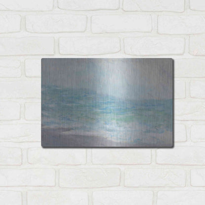 Luxe Metal Art 'Crashing Waves' by Stellar Design Studio, Metal Wall Art,16x12