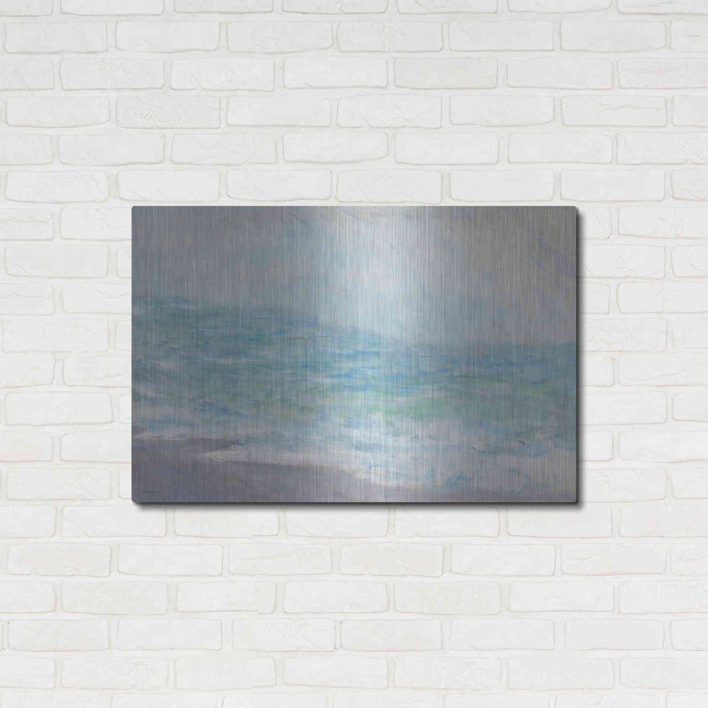 Luxe Metal Art 'Crashing Waves' by Stellar Design Studio, Metal Wall Art,36x24