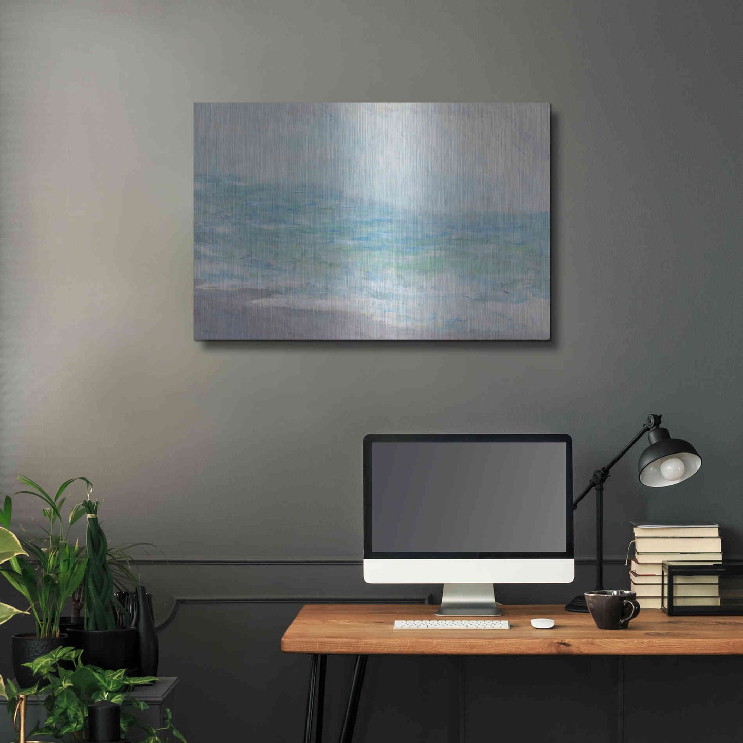 Luxe Metal Art 'Crashing Waves' by Stellar Design Studio, Metal Wall Art,36x24