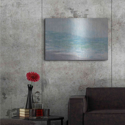Luxe Metal Art 'Crashing Waves' by Stellar Design Studio, Metal Wall Art,36x24
