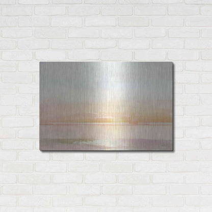 Luxe Metal Art 'Peaceful Shore 1' by Stellar Design Studio, Metal Wall Art,36x24