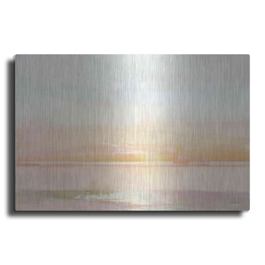 Luxe Metal Art 'Peaceful Shore 1' by Stellar Design Studio, Metal Wall Art