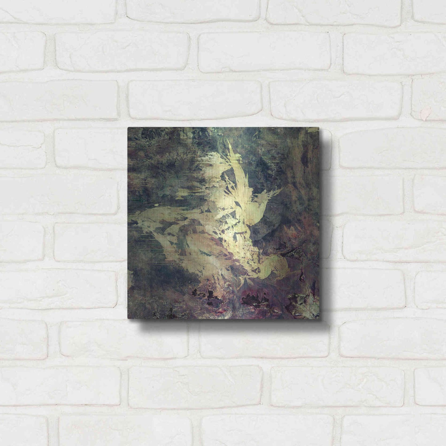 Luxe Metal Art 'Earth As Art: Sandy Scars' Metal Wall Art,12x12