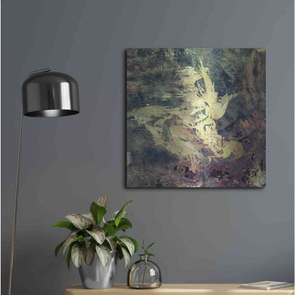 Luxe Metal Art 'Earth As Art: Sandy Scars' Metal Wall Art,24x24