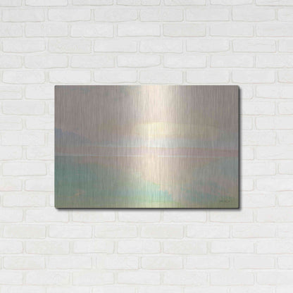 Luxe Metal Art 'Peaceful Shore 2' by Stellar Design Studio, Metal Wall Art,36x24
