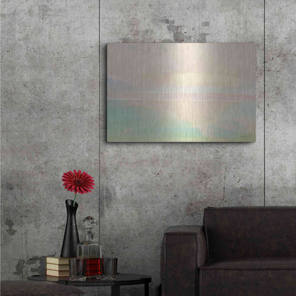 Luxe Metal Art 'Peaceful Shore 2' by Stellar Design Studio, Metal Wall Art,36x24