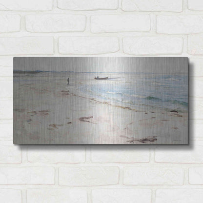 Luxe Metal Art 'From the Beach' by Stellar Design Studio, Metal Wall Art,24x12