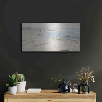 Luxe Metal Art 'From the Beach' by Stellar Design Studio, Metal Wall Art,24x12
