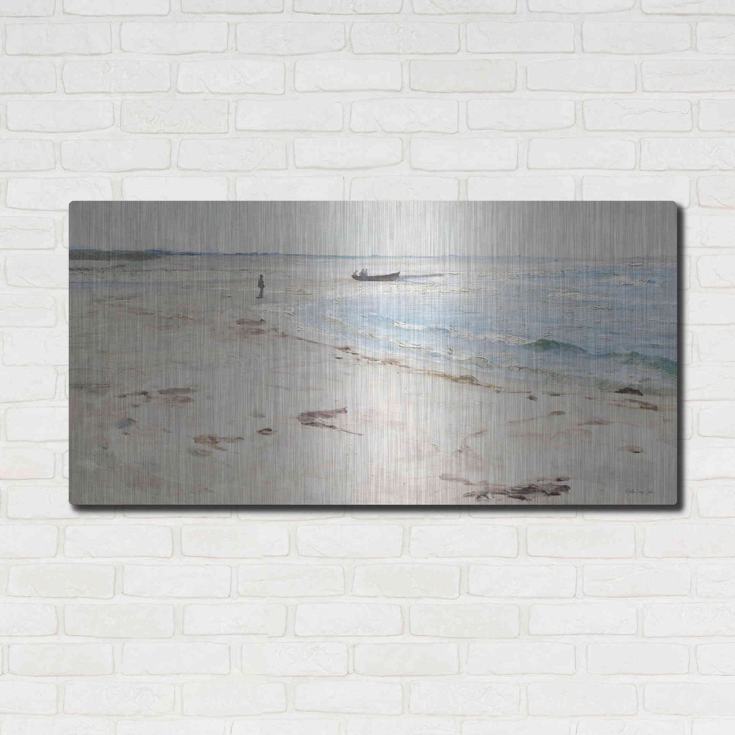 Luxe Metal Art 'From the Beach' by Stellar Design Studio, Metal Wall Art,48x24