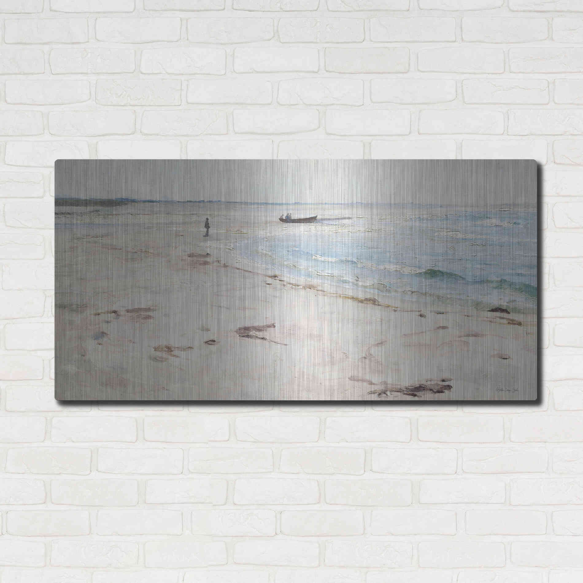 Luxe Metal Art 'From the Beach' by Stellar Design Studio, Metal Wall Art,48x24