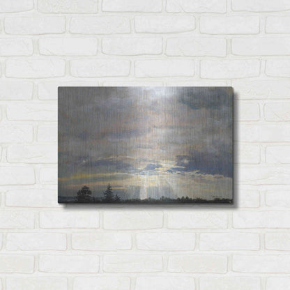 Luxe Metal Art 'Cloud Study with Sunbeams' by Stellar Design Studio, Metal Wall Art,24x16