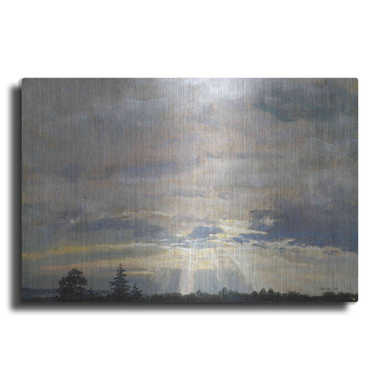 Luxe Metal Art 'Cloud Study with Sunbeams' by Stellar Design Studio, Metal Wall Art
