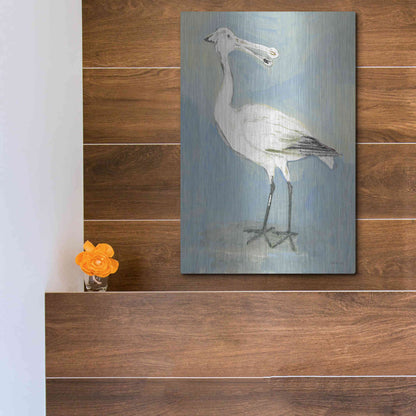 Luxe Metal Art 'Sea Bird 1' by Stellar Design Studio, Metal Wall Art,12x16