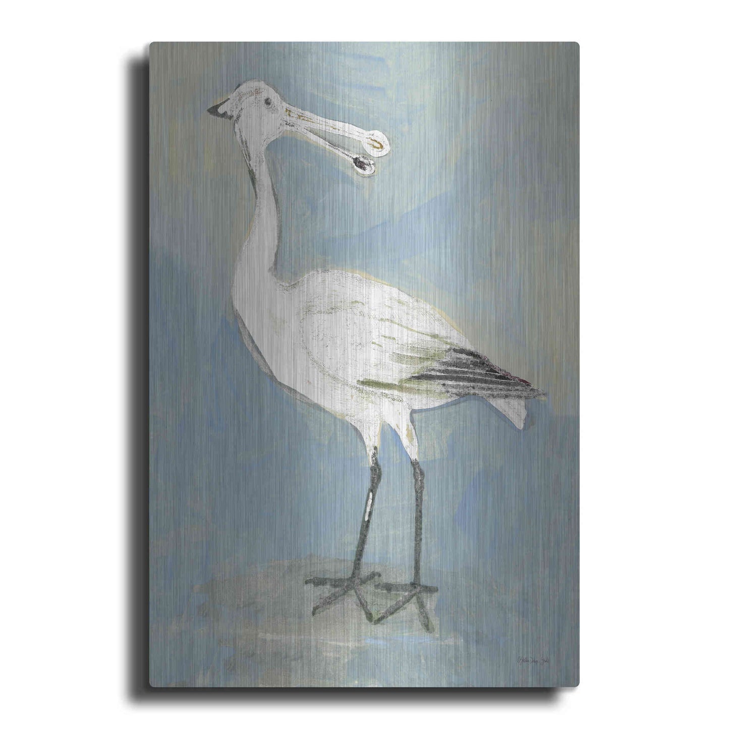 Luxe Metal Art 'Sea Bird 1' by Stellar Design Studio, Metal Wall Art