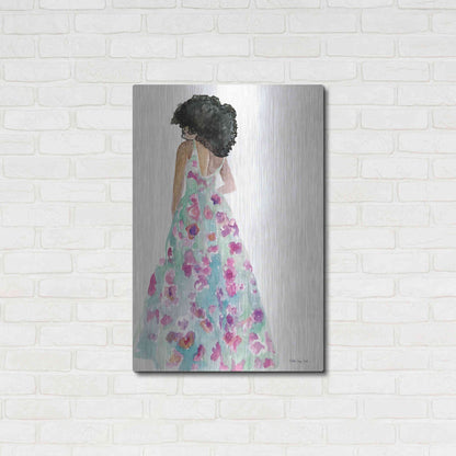 Luxe Metal Art 'Floral Gown 2' by Stellar Design Studio, Metal Wall Art,24x36